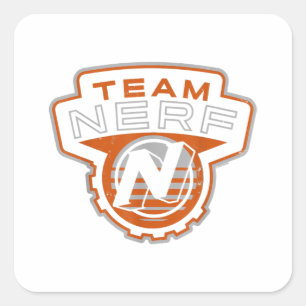 Nerf Team Nerf-Logotyp Fyrkantigt Klistermärke