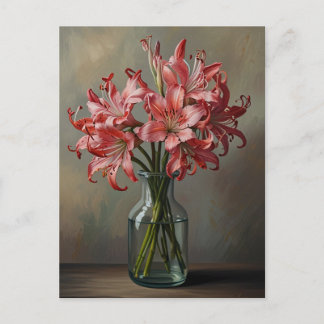 Nerine Blommor Vykort