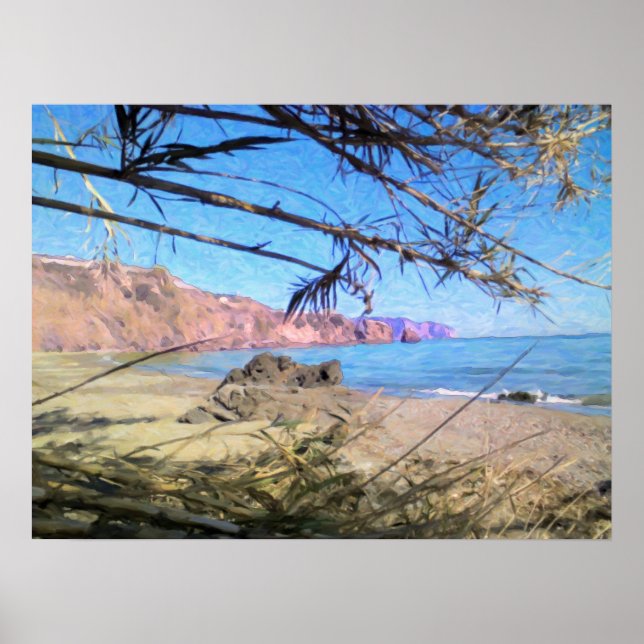 Nerja Beach. Poster (Framsidan)