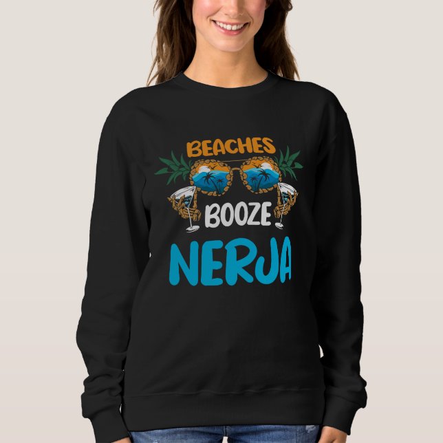 Nerja Beaches Funny Spain Vacation Matching T Shirt (Framsida)