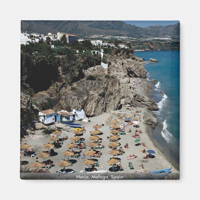 Nerja, Malaga, Spanien Magnet (Framsidan)