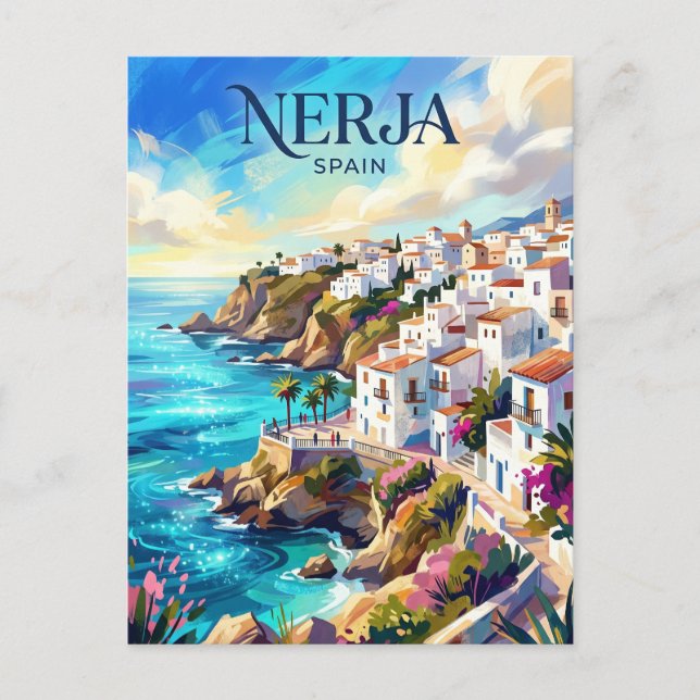 Nerja Spanien Vykort (Framsida)