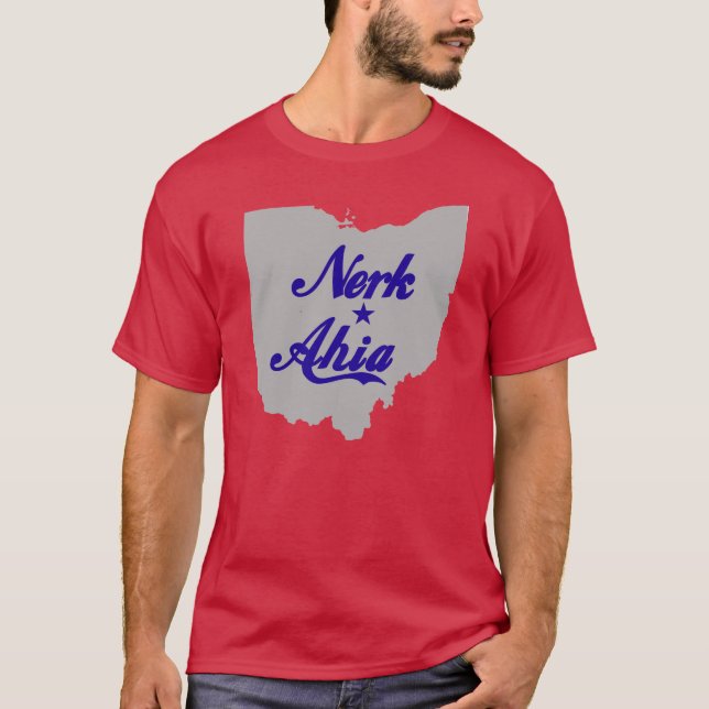 Nerk (Newark) Ahia (Ohio) skjorta Tee Shirt (Framsida)
