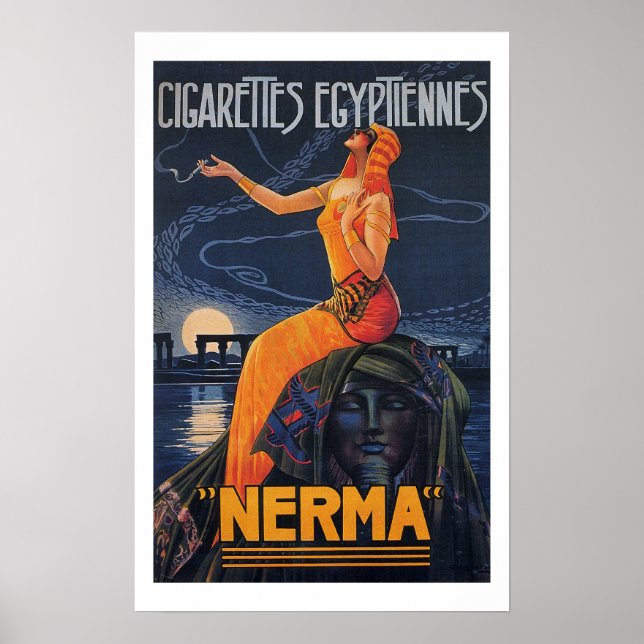 NERMA Cigarettes egyptiennes Poster (Framsidan)