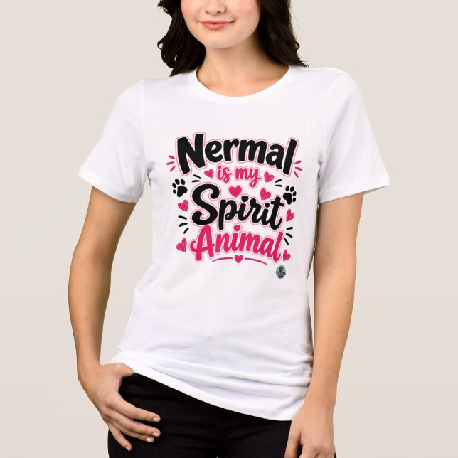 NERMAL ÄR MIN SJÄLSDJUR _ The Alaska Cat Cafe T Shirt (Framsida)
