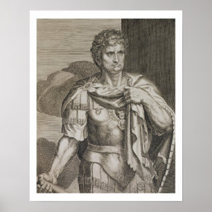 Nero Claudius Caesar kejsare av den engr Rome Poster