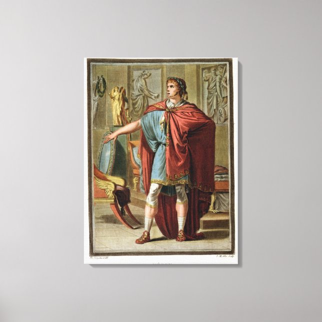 Nero, kostym för Britannicus Canvastryck (Framsida)