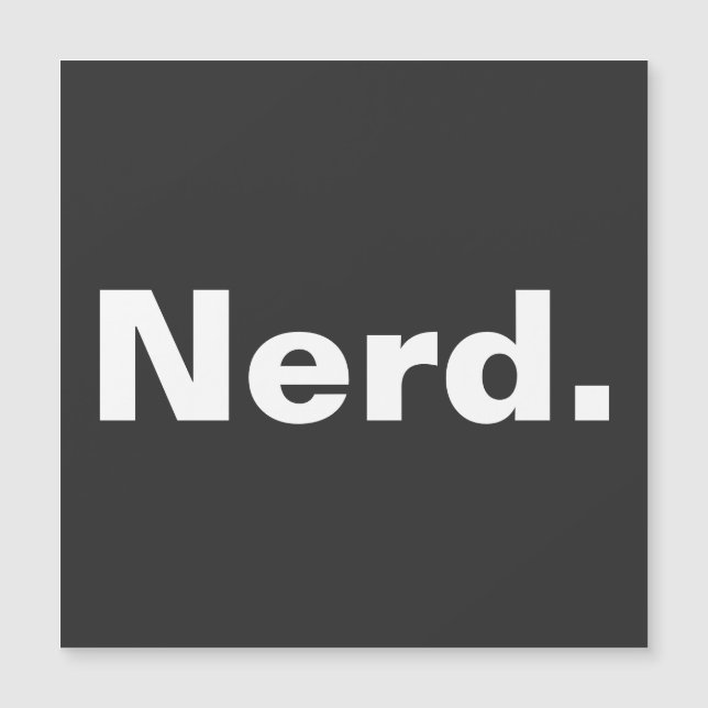 Nerst en ord-vit textminimalism lustig design (Framsida)