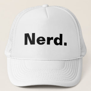 Nerst en ord-vit textminimalism lustig design keps