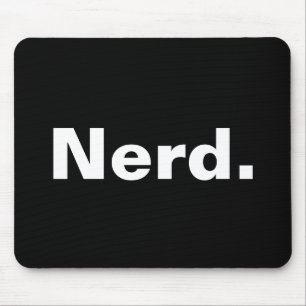 Nerst en ord-vit textminimalism lustig design musmatta