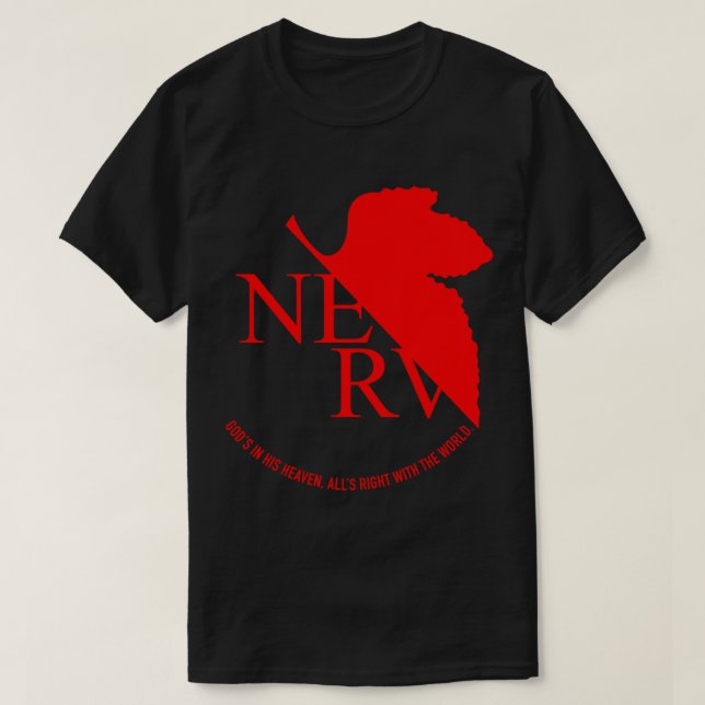 Nerv Logotyp (Neon Genesis Evangelion) Classic T-  T Shirt (Design framsida)
