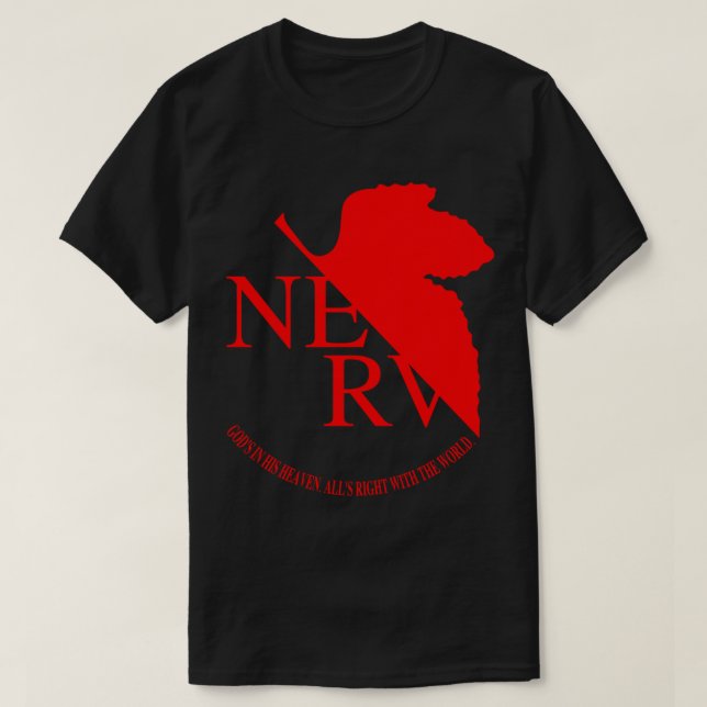 Nerv Logotyp, Neon Genesis Evangelion Essential T- T Shirt (Design framsida)