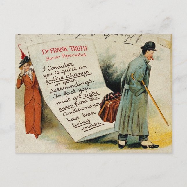 Nerve Specialist Adress to Change Lifestyle Vykort (Framsida)