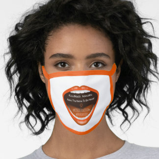 NERVEmber ansikte mask med orange trim