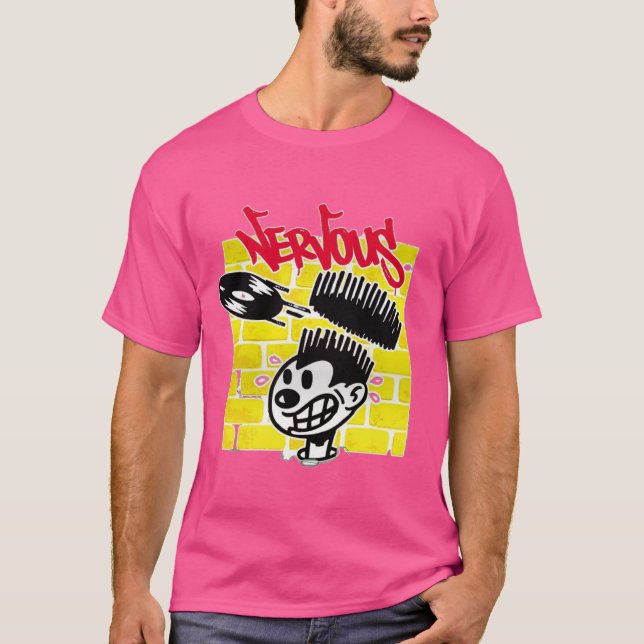 nervioso rock meta t shirt (Framsida)