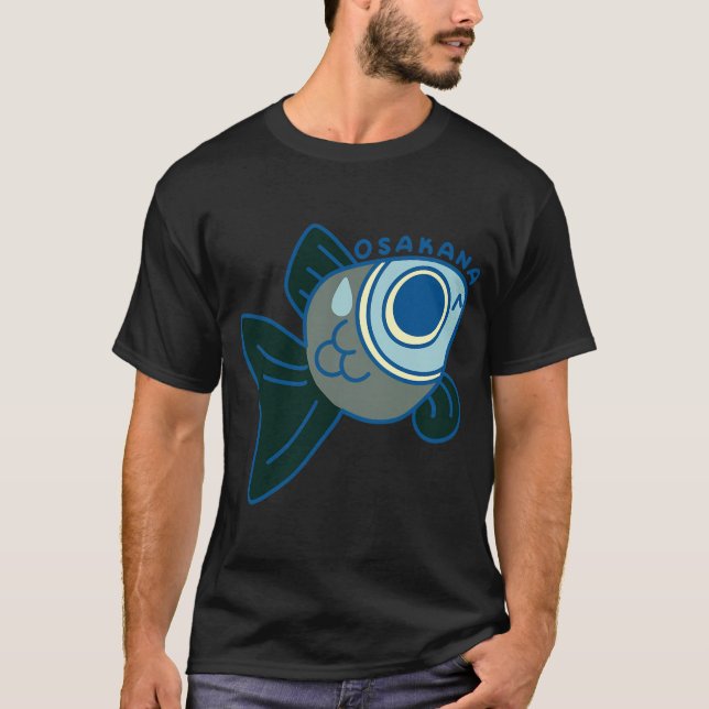 nervös fisk t shirt (Framsida)