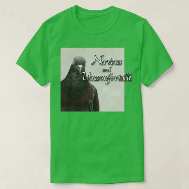 Nervös och obekvämt t shirt (Design framsida)