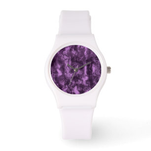 Nervous Energy Grungy Abstrakt Art Amethyst Orchid Armbandsur