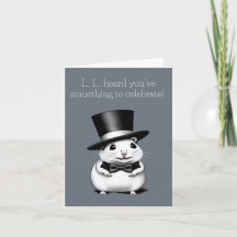Nervous Hamster Greeting Card