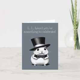 Nervous Hamster Greeting Card Kort