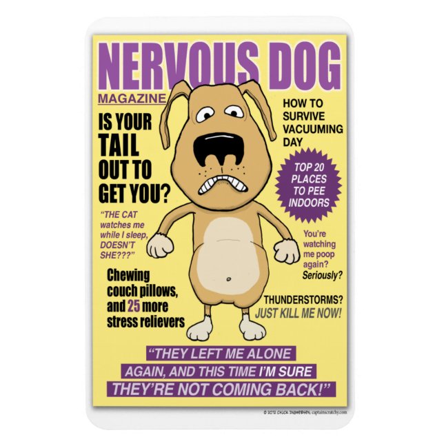 Nervous Hund Magazine 4' x 6'''Photo Magnet (Vertikal)