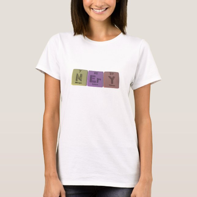 Nery som ett gasformigt grundämneErbiumYttrium T-shirt (Framsida)