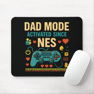 NES Retro Gamer Art aktiverad i Pappa-läge Musmatta