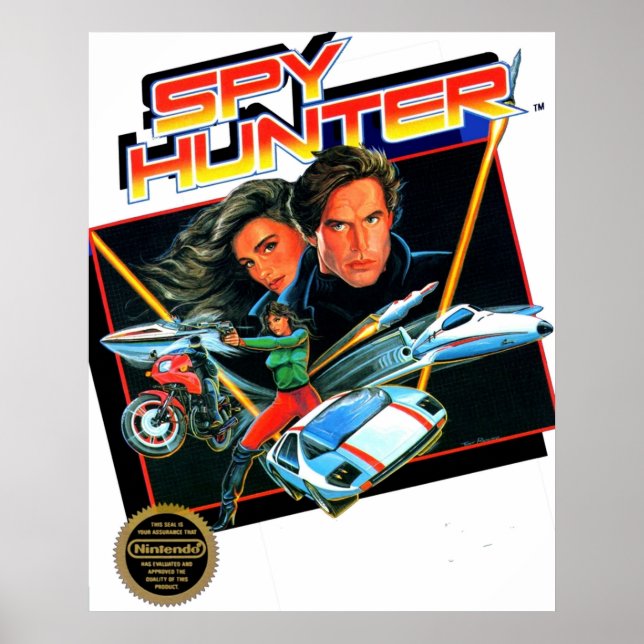 NES Spy Hunter Poster (Framsidan)