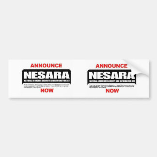 Nesara bumper sticker bildekal