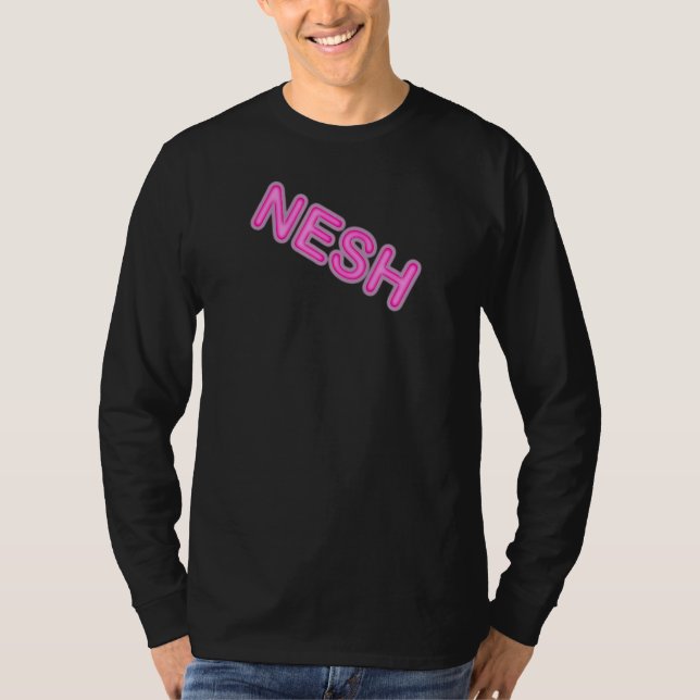 Nesh Northern Slang Lancashire Yorkshire Dialect T Shirt (Framsida)