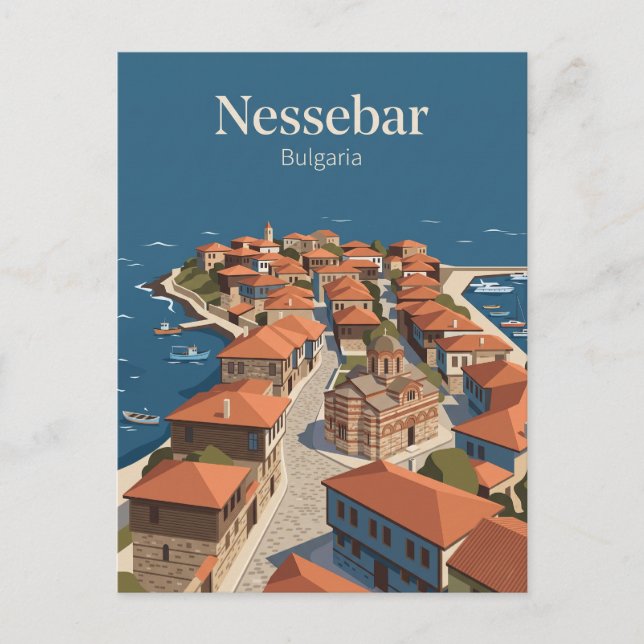 Nessebar Bulgarien Vykort (Framsida)