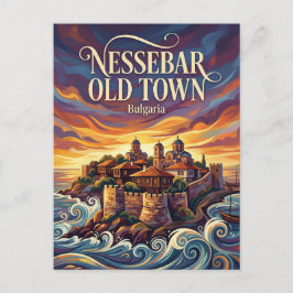 Nessebar Gamla Stan Bulgarien Vykort