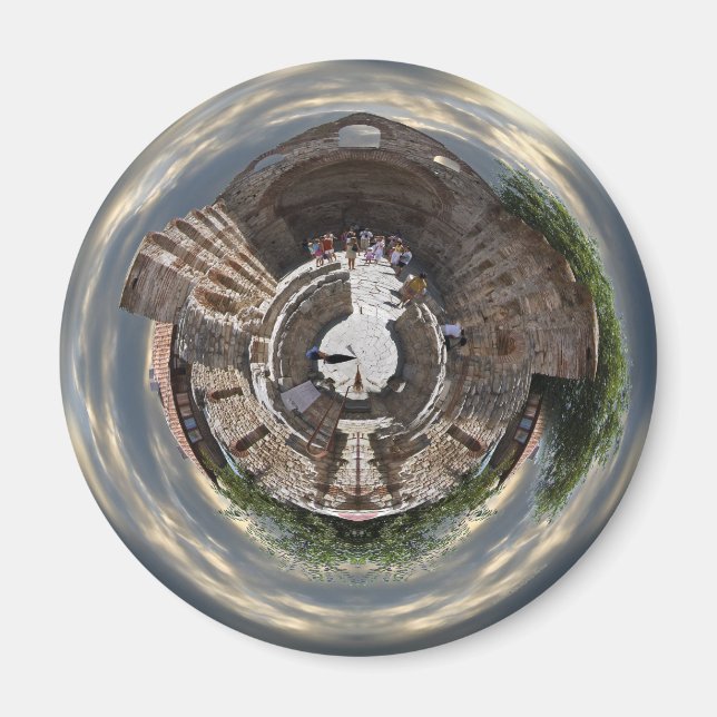 Nessebar Ruin Planet Magnet (Framsidan)