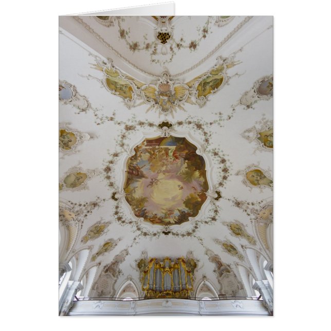 Nesselwang-orgel och tak OBS kort (Framsidan)