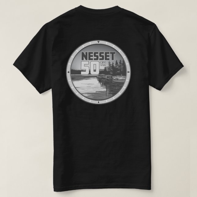 Nesset Reflection BW Back - Arch Front Corner T Shirt (Design baksida)