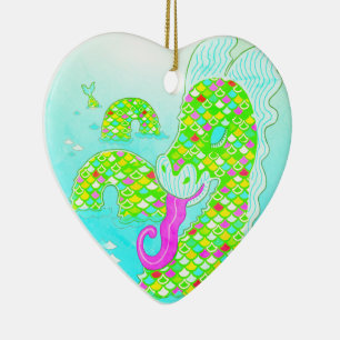 Nessie Julgransprydnad Keramik