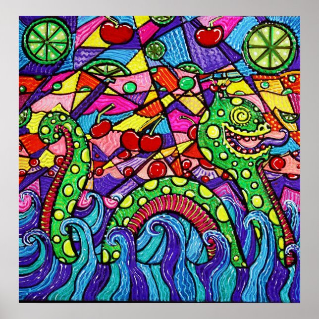 Nessie Kärlek Cherry Limeade Poster (Framsidan)