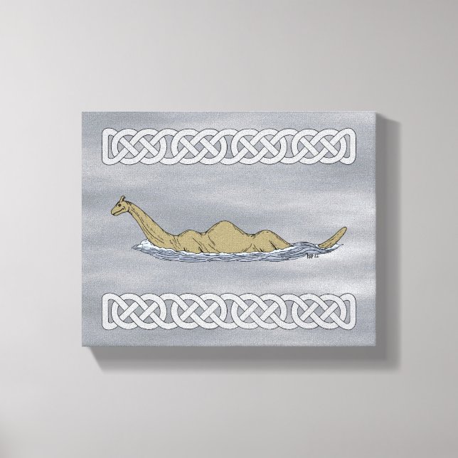 Nessie Loch Ness Monster Canvastryck (Framsida)