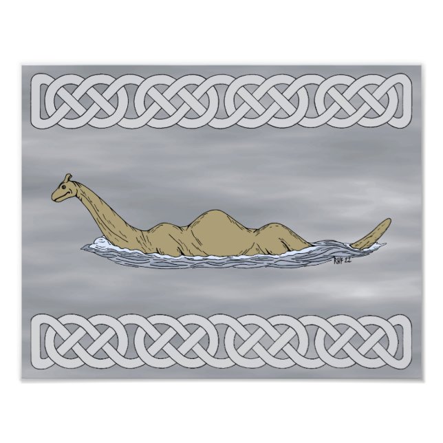 Nessie Loch Ness Monster Fototryck (Framsidan)
