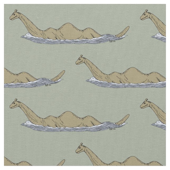 Nessie Loch Ness Monster Tyg (Närbild)