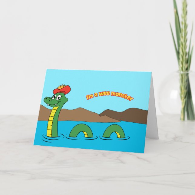 Nessie (Loch Nessmonster) Kort (Framsida)