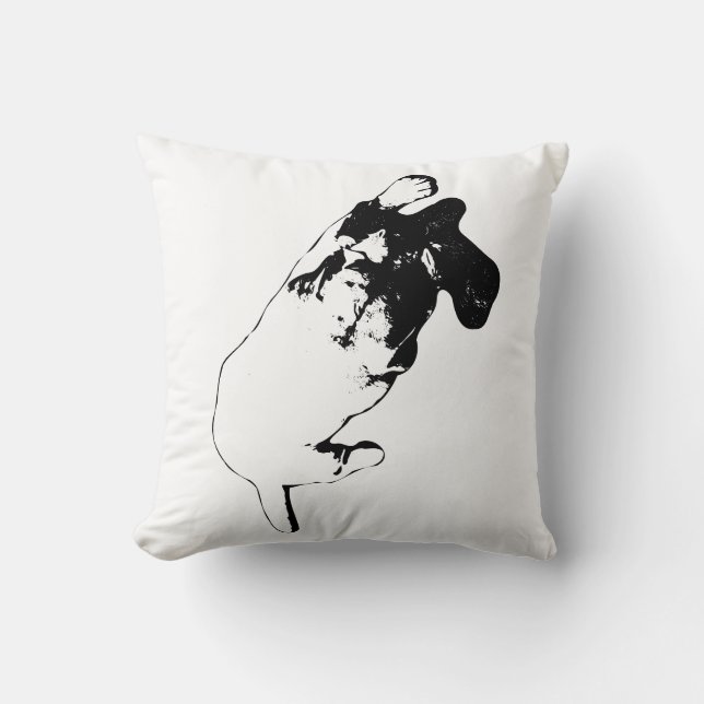 Nest & Bear - Gentle Linjer Kudde (Framsida)