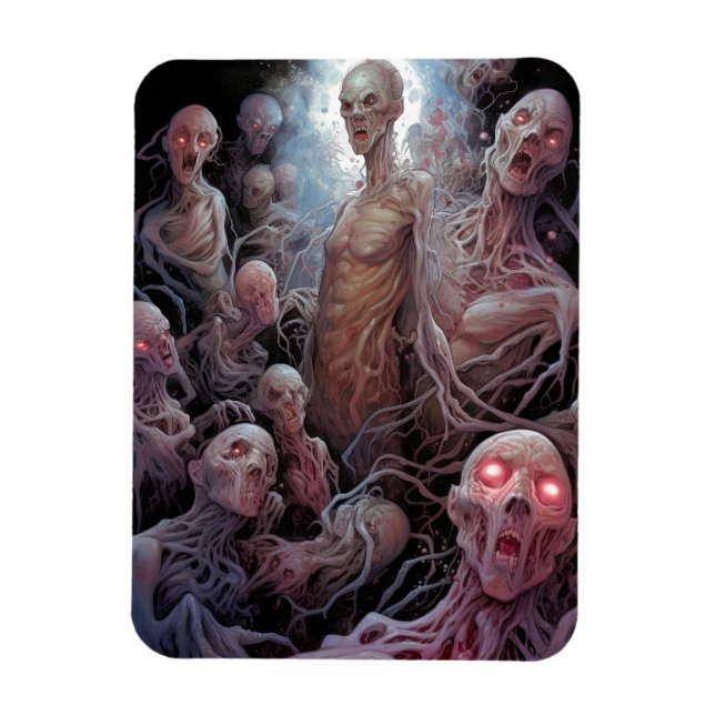 Nest of Odöda Zombies Horror Art Magnet (Vertikal)