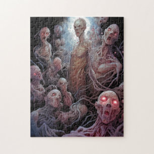 Nest of Odöda Zombies Horror Art Pussel