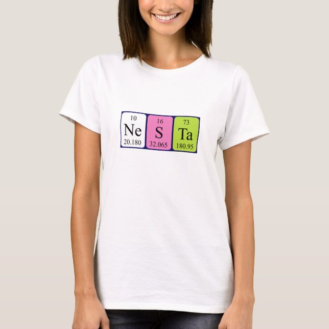 Nesta Periodisk skjorta bord namn 8 T Shirt (Framsida)