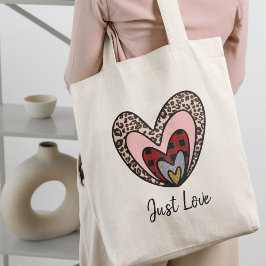 Nested Hearts Tote – Bara Kärlek Design Tygkasse