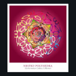 Nested Polyhedra Poster<br><div class="desc">Kapslad Polyhedra av Michael Trott. En del av Wolfram Research Mathematica Gallery Collection.</div>