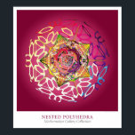 Nested Polyhedra Poster<br><div class="desc">Kapslad Polyhedra av Michael Trott. En del av Wolfram Research Mathematica Gallery Collection.</div>