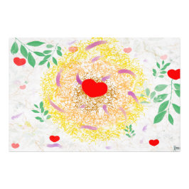 Nesting Hearts Fototryck