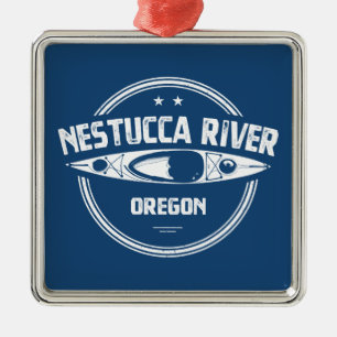 Nestucca River Oregon Kayaking Julgransprydnad Metall